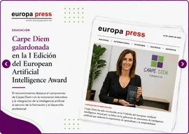 Carpe Diem galardonada en la I Edición del European Artificial Intelligence Award
