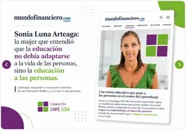 Sonia Luna: la mujer que entendió que la educación no debía adaptarse a la vida de las personas, sino la educación a las personas.