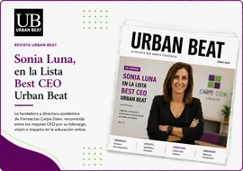 Sonia Luna, CEO de Carpe Diem, en la «Lista 15 Best CEO Urban Beat 2026»