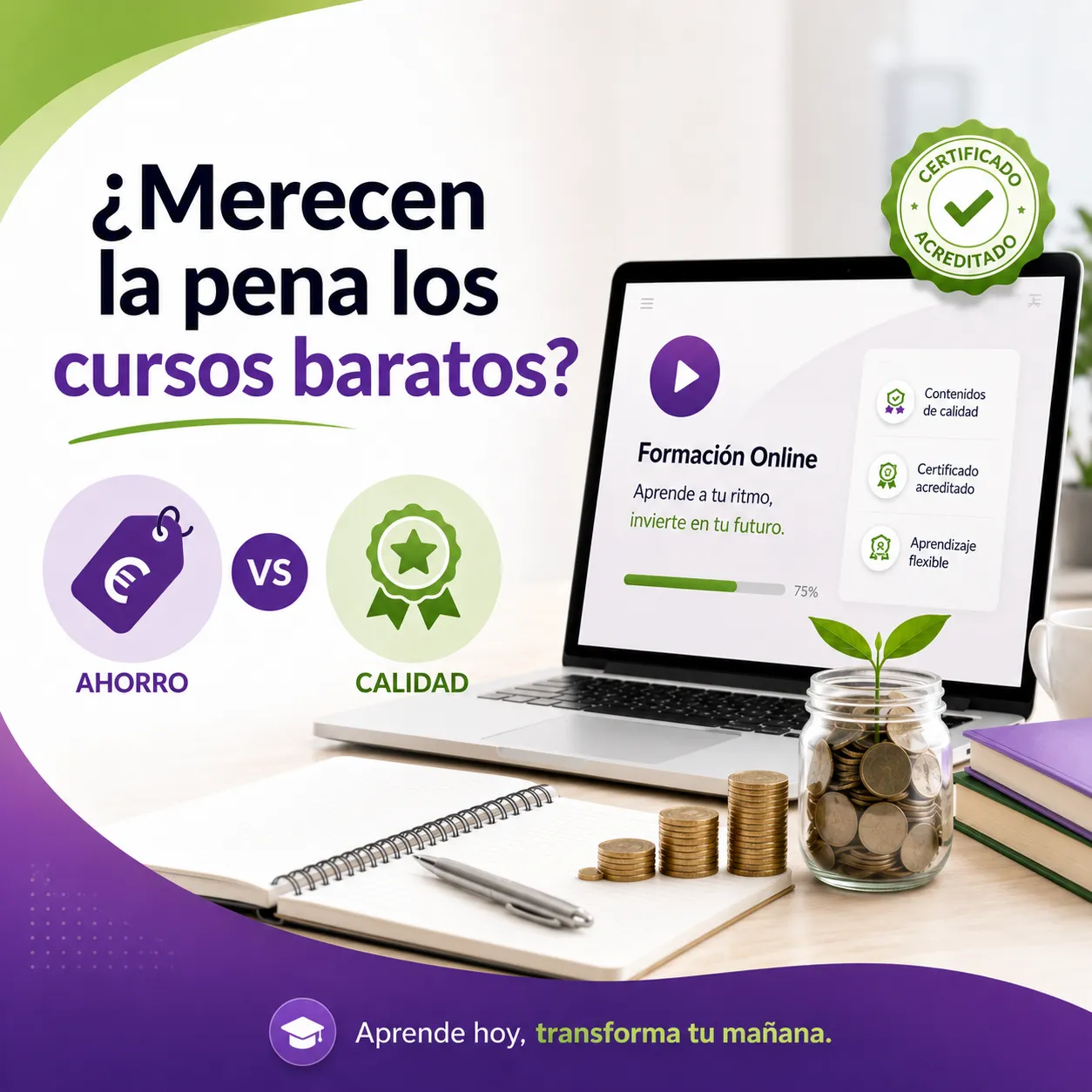 ¿Merecen la pena los cursos baratos?
