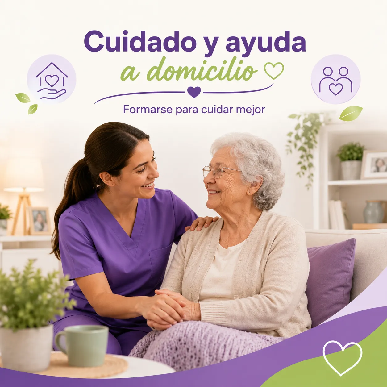 PARA EL CUIDADO Y LA AYUDA A DOMICILIO, HACE FALTA FORMARSE