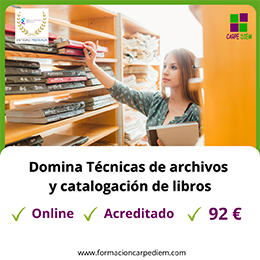 Curso Técnicas de archivos y catalogación de libros