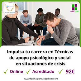 Curso Técnicas de apoyo psicológico y social en situaciones de crisis