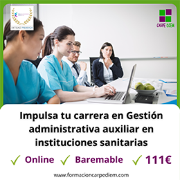 Curso Gestión administrativa auxiliar en instituciones sanitarias