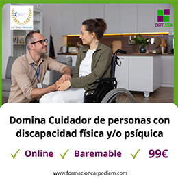 Curso Cuidador de personas con discapacidad física y/o psíquica