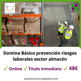 Curso Básico de prevención de riesgos laborales para el sector almacén