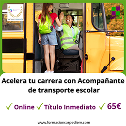 Curso Acompañante de transporte escolar