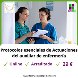 Curso Actuaciones del auxiliar de enfermería