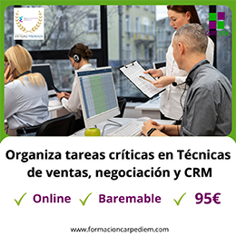 Curso Técnicas de ventas, negociación y CRM