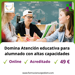 Curso Atención educativa para alumnado con altas capacidades