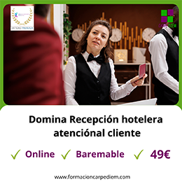 Curso Recepción hotelera y atención al cliente