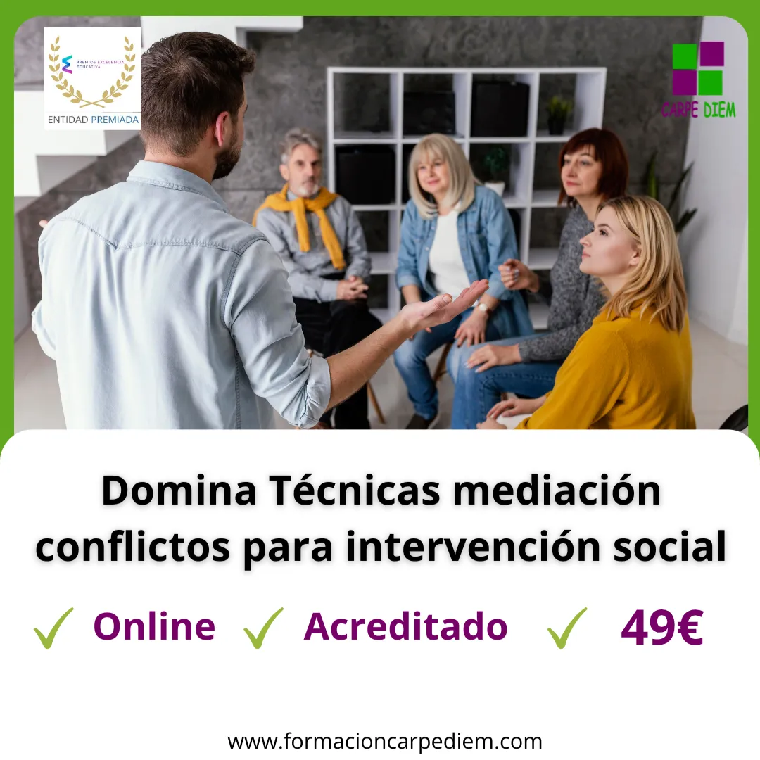 Curso Técnicas de mediación y resolución de conflictos para intervención social
