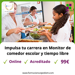 Curso Monitor de comedor escolar y tiempo libre