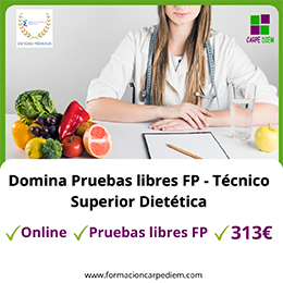 Pruebas libres FP - Técnico Superior en Dietética