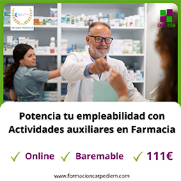 Curso Actividades auxiliares en Farmacia