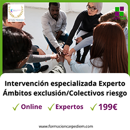 Experto en Ámbitos de exclusión y colectivos de riesgos para trabajo social