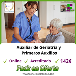 Auxiliar de Geriatría y Primeros Auxilios Pack