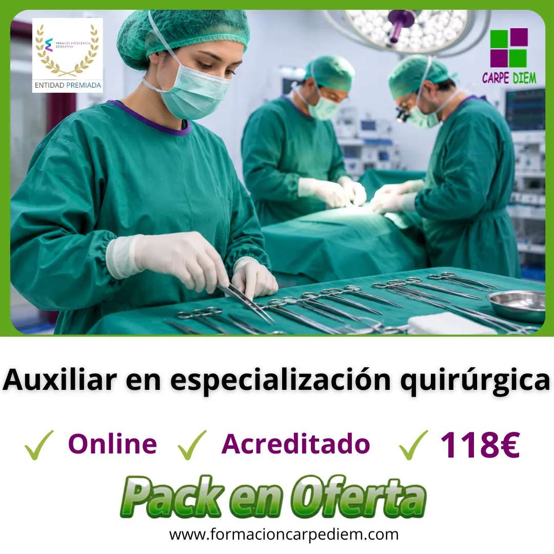Auxiliar en especialización quirúrgica Pack