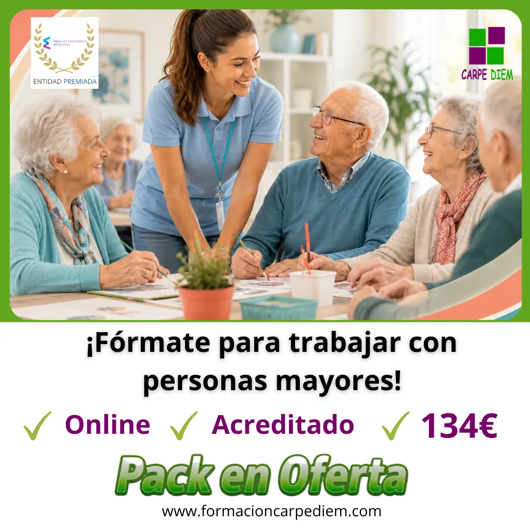 Monitor para trabajar con mayores Pack
