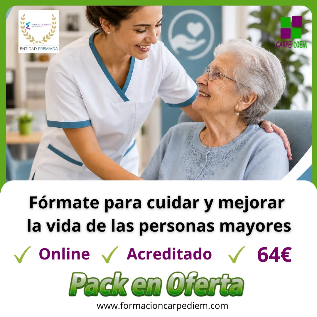 Auxiliar de geriatría profesional Pack