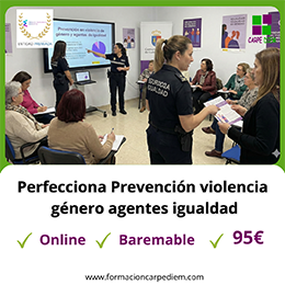 Curso Prevención en violencia de género y agentes de igualdad