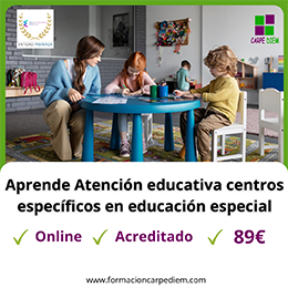 Curso Atención educativa en centros específicos en educación especial