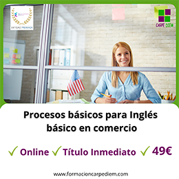 Curso Inglés básico en comercio