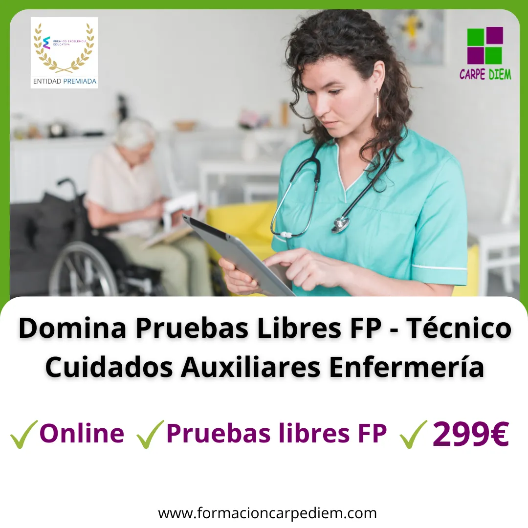 Pruebas Libres FP - Técnico en Cuidados Auxiliares de Enfermería