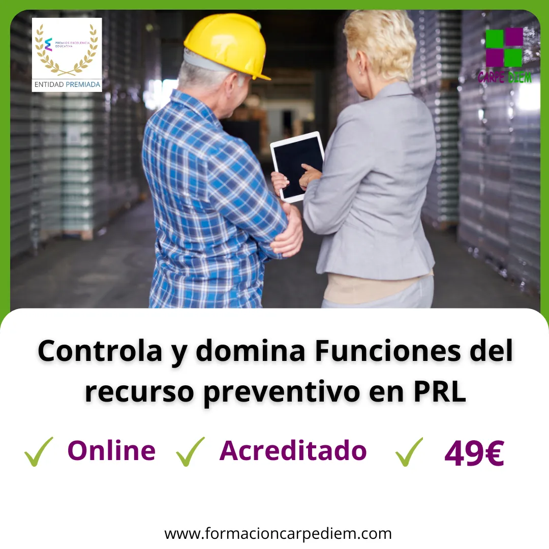 Curso Funciones del recurso preventivo en PRL 